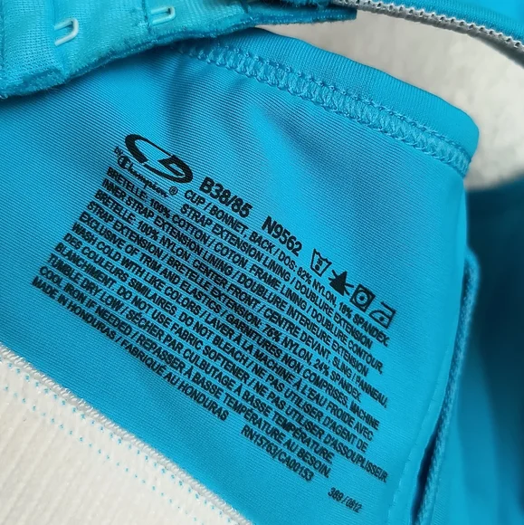 C9 by champion Adjustable Strap Sports Bra Women's Size 38B Blue - Picture 4 of 4